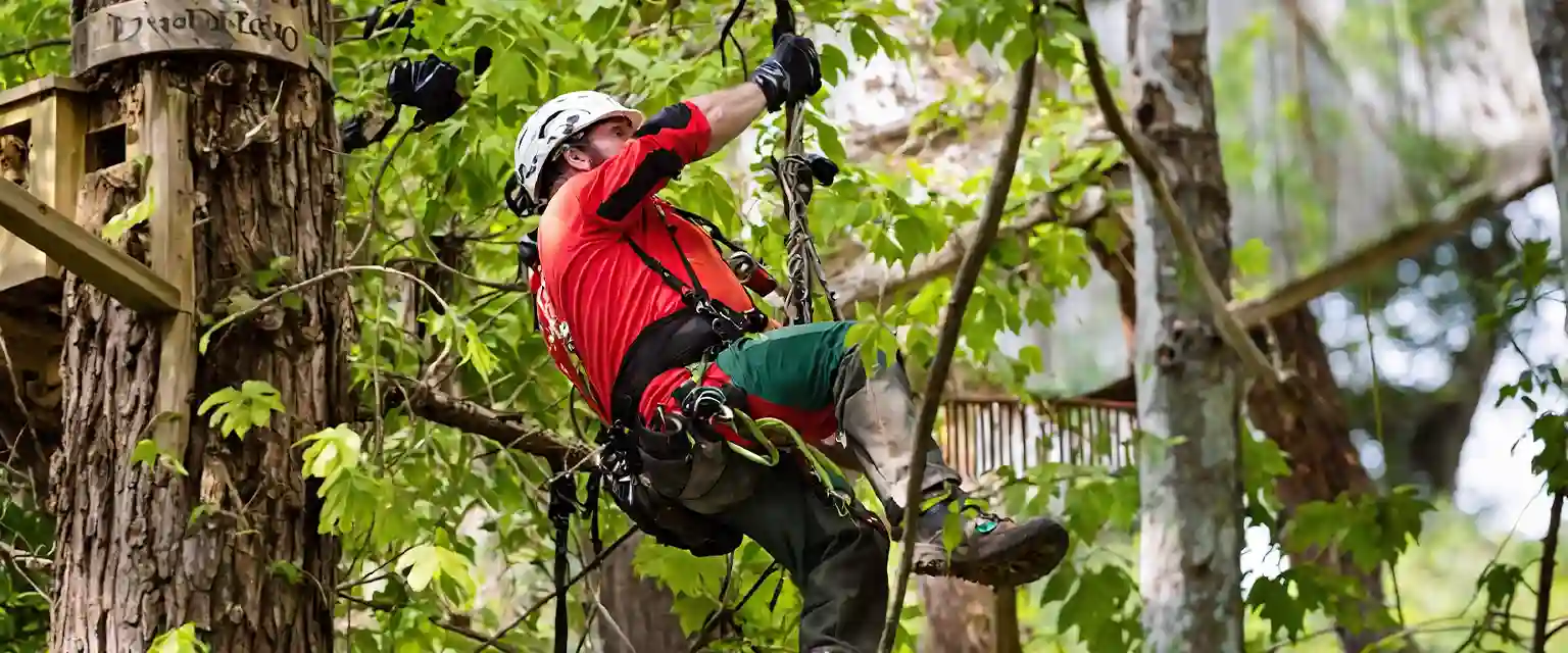 Baumklettern in Falkensee und unwegsamen Gelände