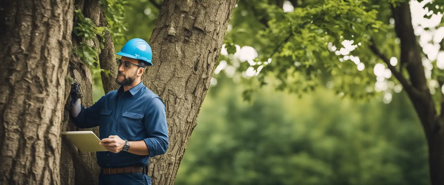 Baumkontrolle und Baumdiagnose auf Schädlingsbefall